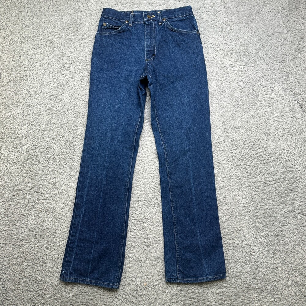 Vintage 80s Lee Riders Jeans Men's 27x31 Blue Union Made USA Medium Wash